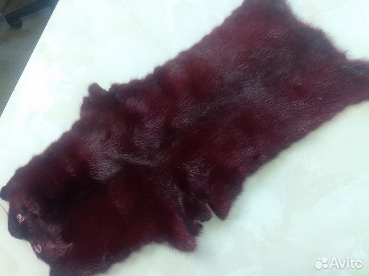 Шкурка норки (бордо)
