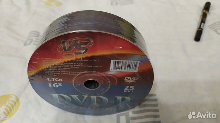 Упаковка DVD-R дисков-25 штук