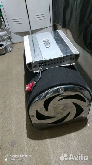 Сабвуфер и усилитель бу автомобильный