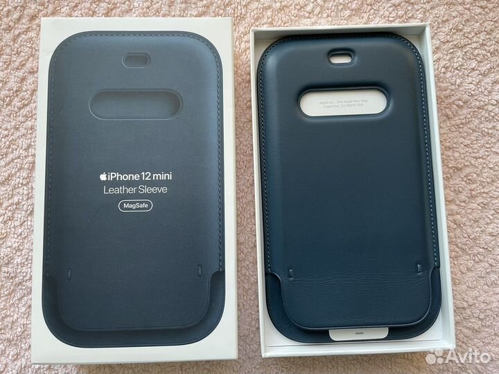 Чехол на iPhone 12 mini кожаный