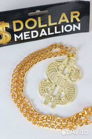 Гангстерский медальон Золотой Доллар