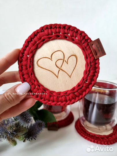 Набор для красивого чаепития вязаный ручная работа