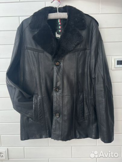Дубленка натуральная мужская 50 размер