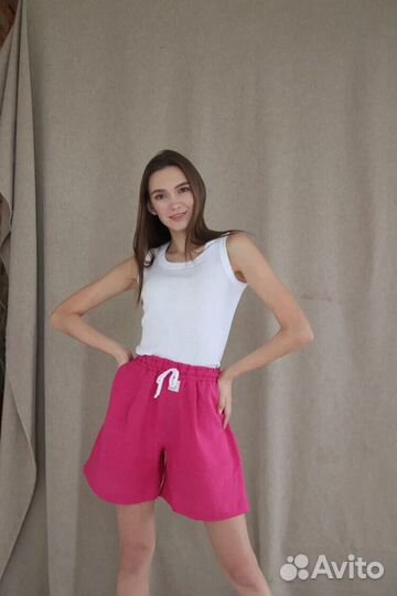 Шорты женские льняные