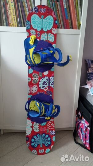 Сноуборд Burton с креплениями, состояние идеальное