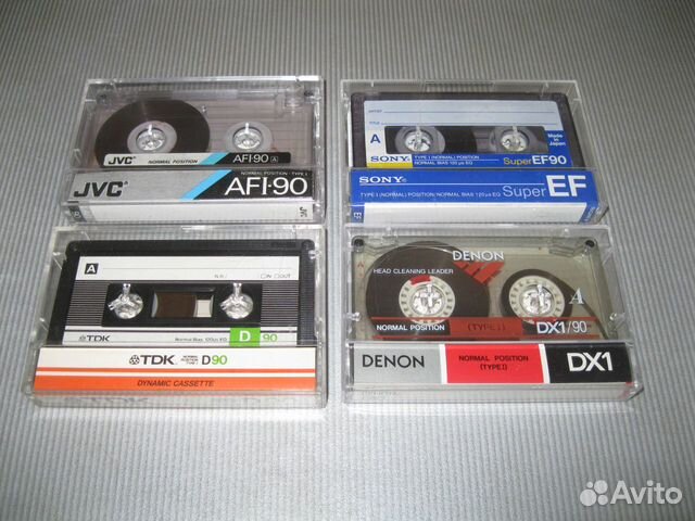 Аудиокассеты - TDK, denon, JVC, sony