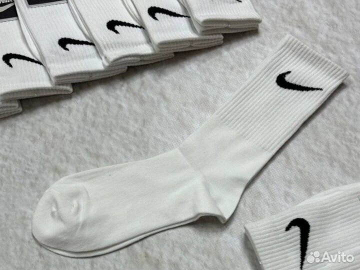 Носки Nike Premium белые высокие