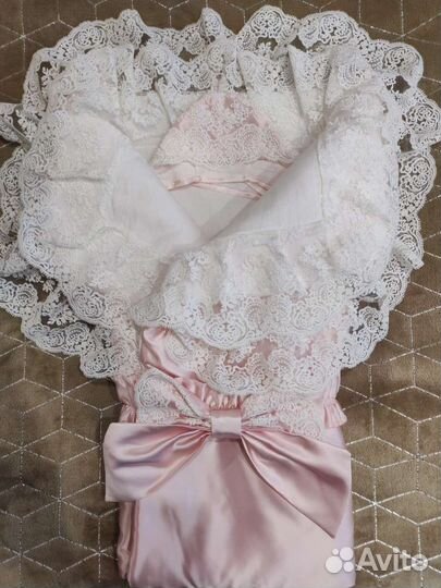 Конверт на выписку для девочки зима-весна-осень