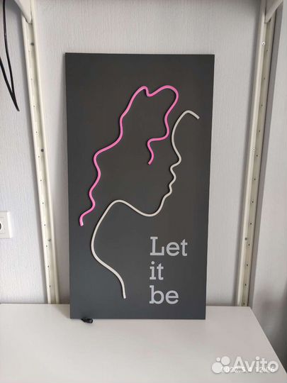 Картина из неона