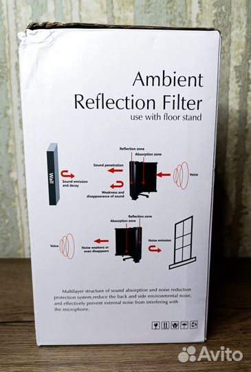 Акустический экран для микрофона, 5-и секционный