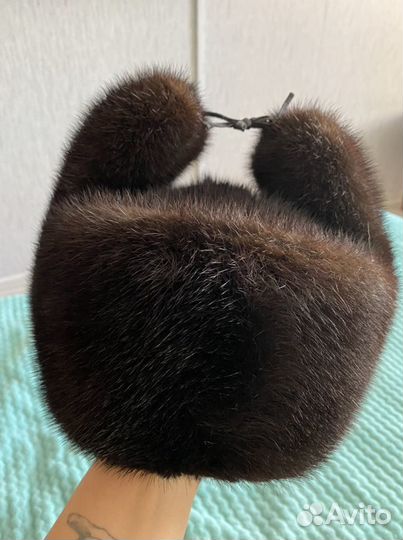 Шапка ушанка мужская норка