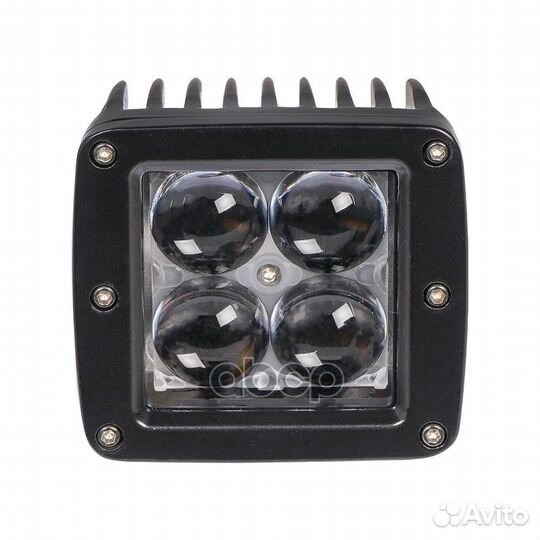 Фара светодиодная квадратная, 4 LED линза 4D, 12W