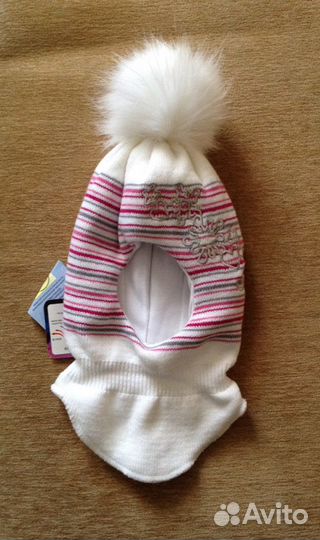 Шапка-шлем. Новая. 48-50 размер, на 2-4 года