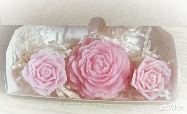 Интерьерные фигурные свечи ручной работы