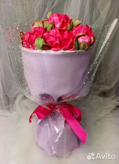 Съедобные букеты из зефира, сладкий подарок