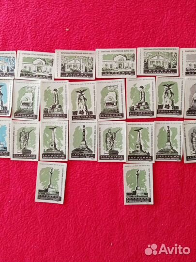 Спичечные этикетки. Памятники войны 1812 года