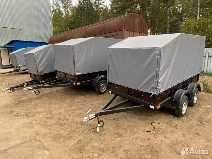 Прицеп легковой двухосный 2,0х1,3 усиленный