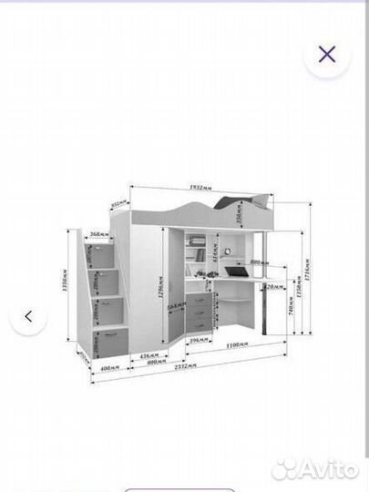 Кровать-чердак