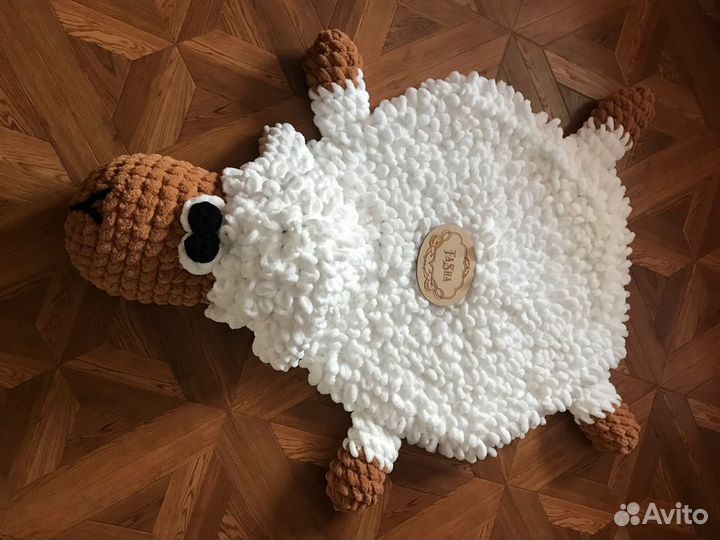 Детский вязаный коврик