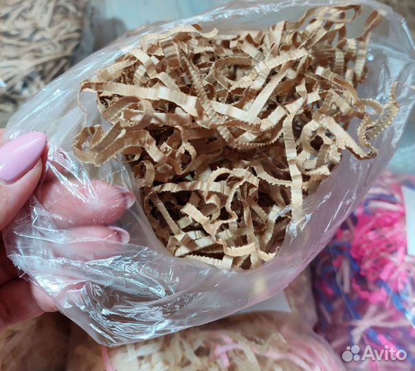 Бумажный наполнитель для подарков,цена за всё