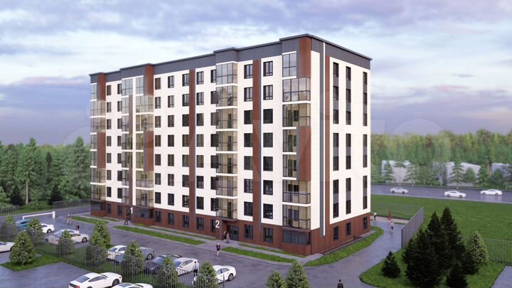 2-к. квартира, 76,6 м², 4/8 эт.