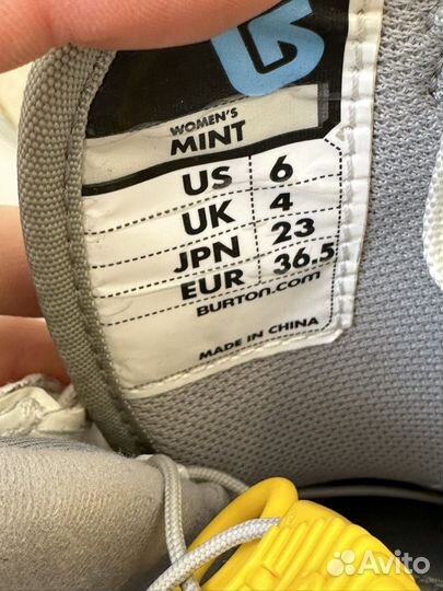 Сноубордические ботинки burton mint