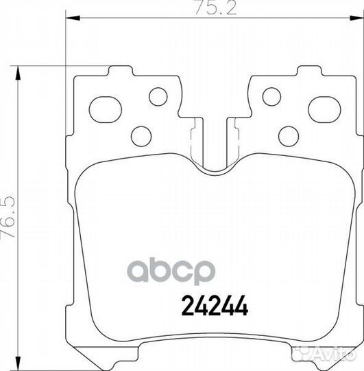Колодки тормозные дисковые зад NP1080 nissh