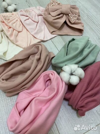 Шапка детская снуд тюрбан