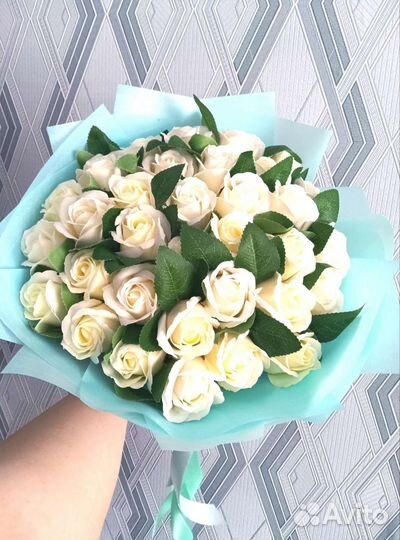 Букеты из мыльных роз из вспененной мыльной основы