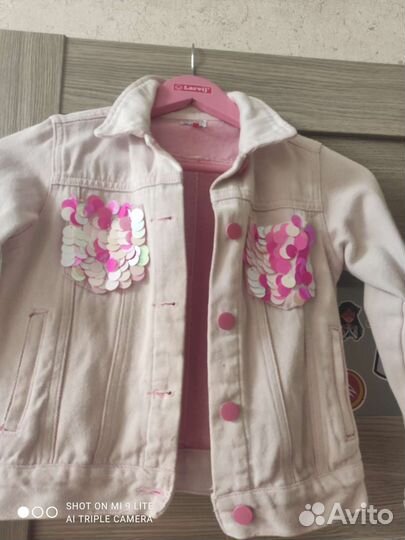 Пиджак джинсовый 140