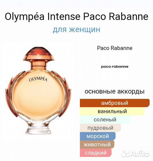 Olympea Intense Paco Rabanne,тестер,80мл