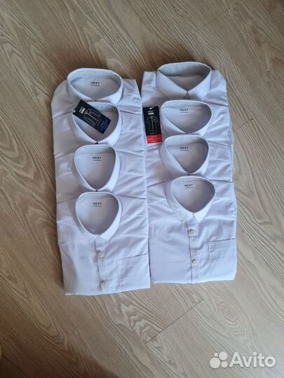 Новые рубашки Next на 9-11 лет 134-146 рост