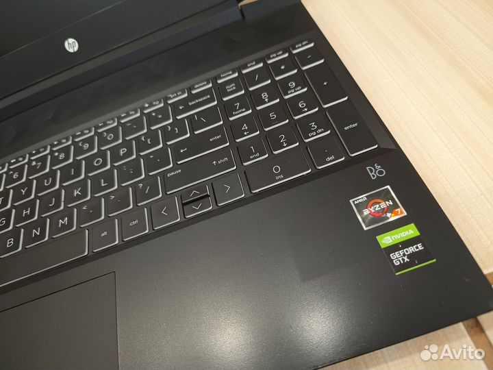 Игровой ноутбук HP 15,6 Full+IPS/SSD 512Гб+HDD 500