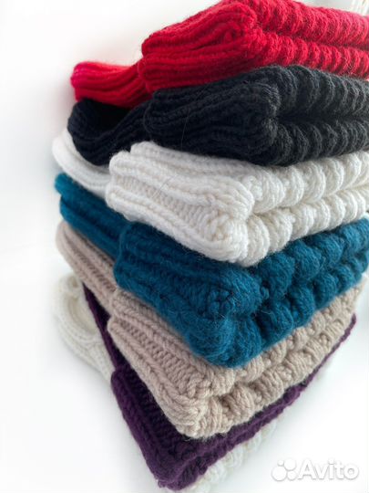 Шапка резинка вязаная