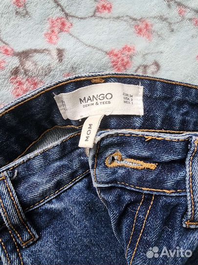 Джинсы mango mom