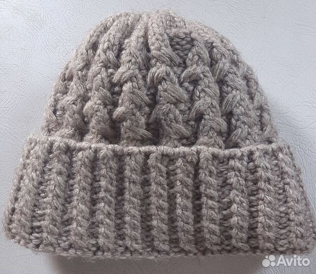 Шапка женская вязаная 3 вида