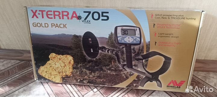 Металлоискатель minelab x terra 705 бу