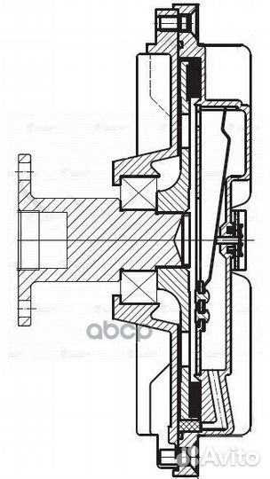 Муфта вязкост. без крыльч. для а/м Mitsubishi