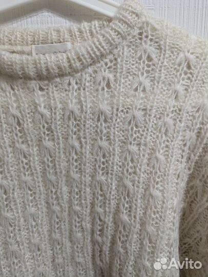 Объемный винтажный свитер паутинка из мохера