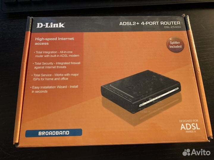 Роутер D-link DSL-2540U DSL-2640U