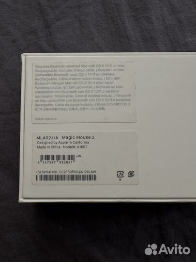 Мышь Apple magic mouse 2