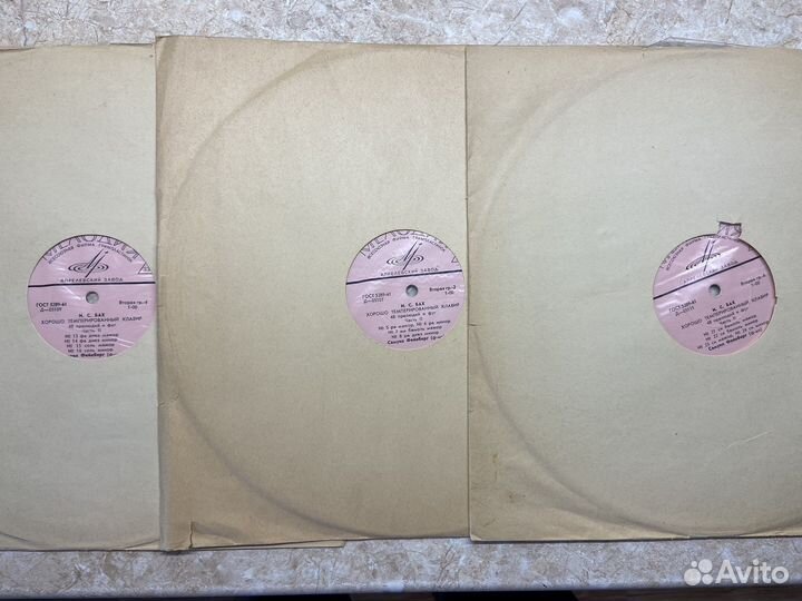 Виниловые пластинки И.С.Бах