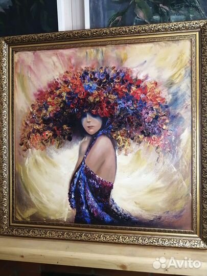 Картина маслом. Девушка Лето