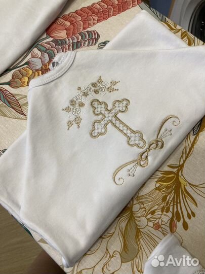 Крестильный набор для девочки 86 размер