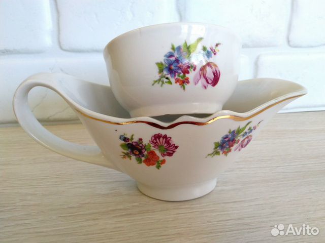 Винтажные фарфоровые соусники, Дулево, Посуда СССР