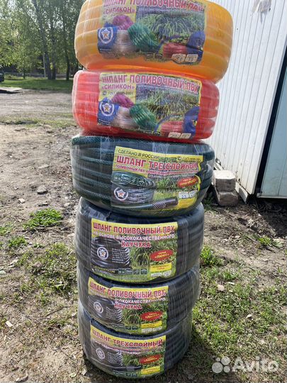 Шланг поливочны Силикон,армированый,каучук