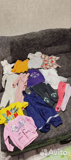 Пакет вещей на девочку 80-86-92