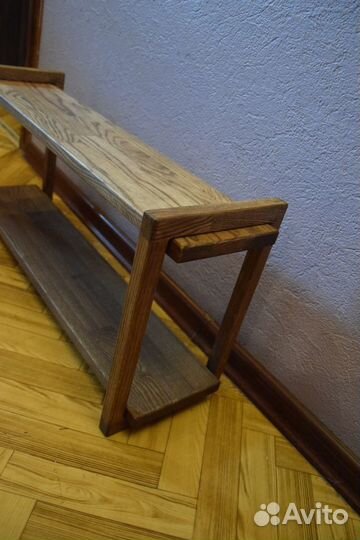 Обувная полка массив ясеня