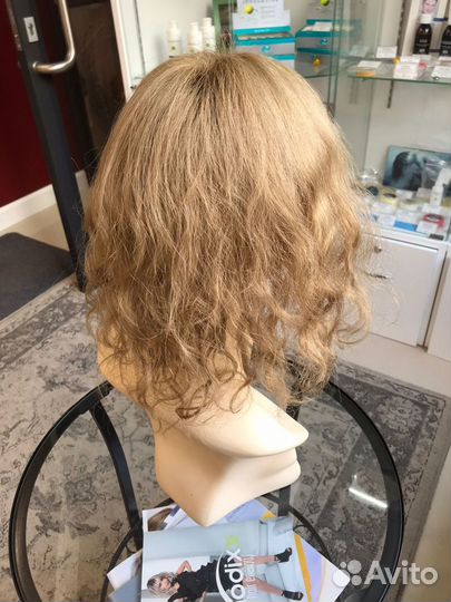 Накладка из натуральных волнистых волос