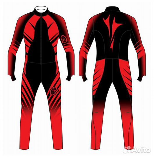 Спусковой комбинезон Beyond-X GS с защитой Black/R